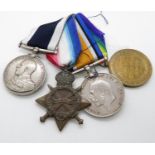Set of 4x medals to 293124 Thomas Daley LDG.STO HMS Invincible