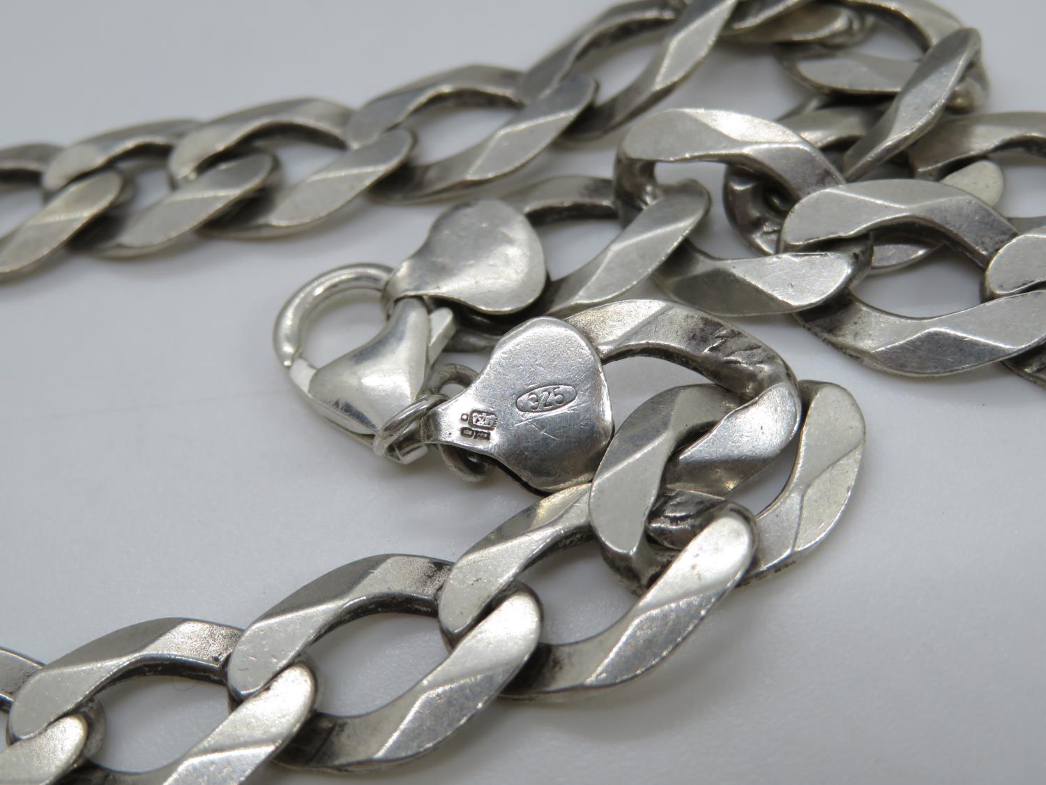 Silver chunky necklace 20" 54g - Image 2 of 2