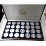 Canada 1976 Olympic silver coin set 28x coins