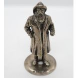 HM silver sea captain or fisherman 4" high 178g