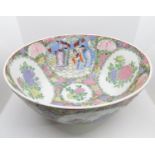 12" x 6" Famial Rose Chinese bowl