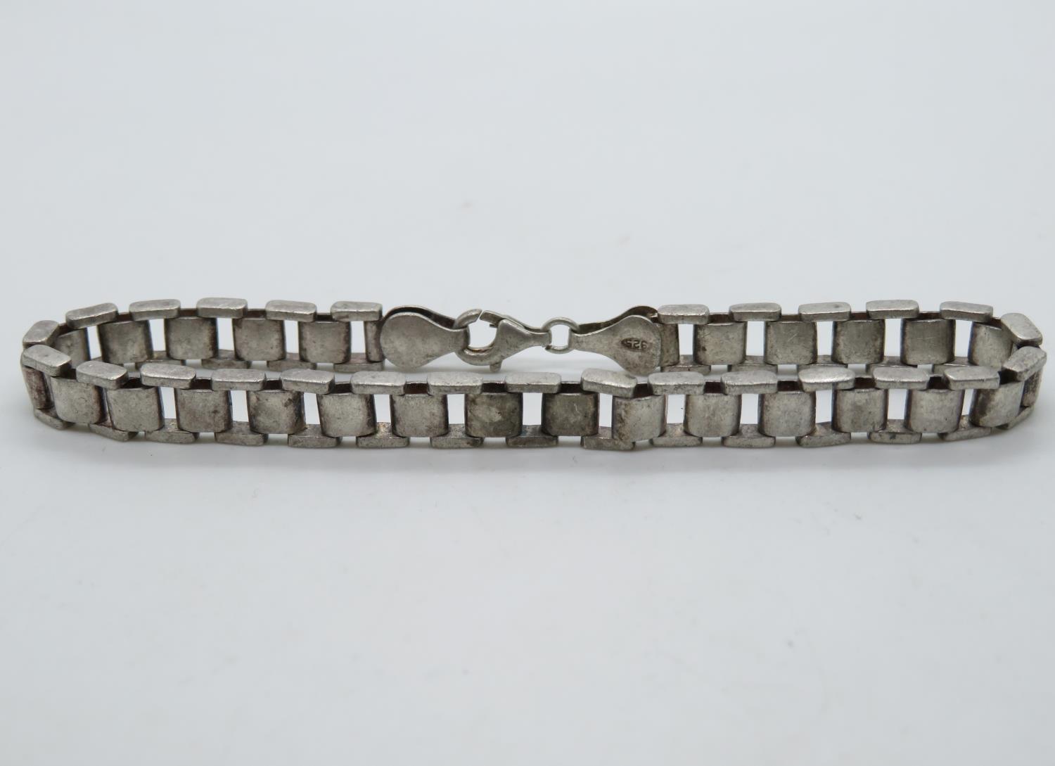 Rolex style silver bracelet 14g