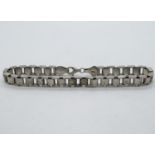 Rolex style silver bracelet 14g