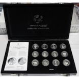 Italy 1990 World Cup 24x silver coin set