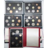 1983, 1984, 1985, 1986, 1988 proof sets of coins