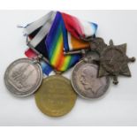 Set of 4x medals to 294720 George Leatherbridge STO.PO. HMS Leda