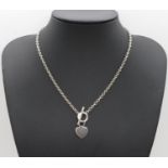 HM silver Tiffany style necklace by Kit Heath 16.5" 13.2g