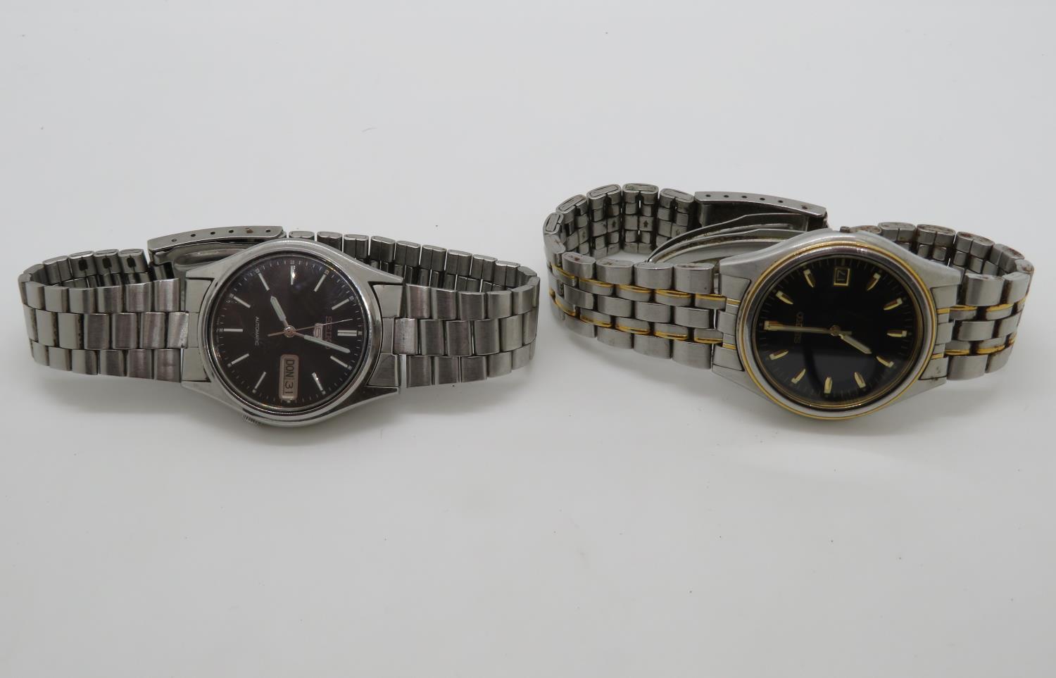 Pair of Seiko watches - 1 fully working