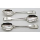 York silver teaspoons by James Barber York 1853 HM 48g