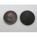 1x 1797 cartwheel penny and 1x 1806 penny