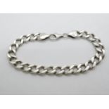 Men's chunky silver bracelet 29g