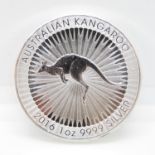 Australian kangaroo 2016 10z 9999 silver coin