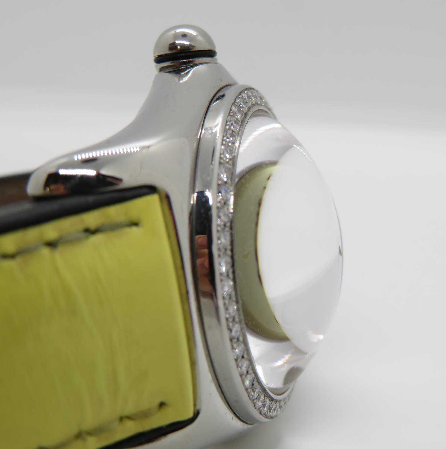 Corum Bubble watch diamond bezel and original box in near mint condition - Image 3 of 10