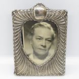 Heavy vintage silver photo frame