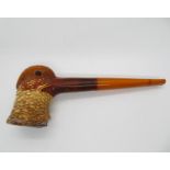 Meerschaum boxed woodpecker pipe - beautiful detail and condition