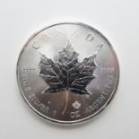 Canada 9999 fine silver 1oz $5 2017 coin