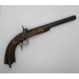 Highly carved early duelling pistol by Acier