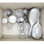Large box of HM silver items