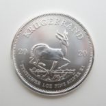 Krugerrand 2020 fine 1oz silver coin