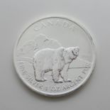 Canada fine silver 1oz $5 2011 Grizzly Bear coin