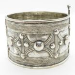 Silver tribal bangle 49g