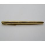 Parker gold plated 12ct rolled gold pen with solid gold nib