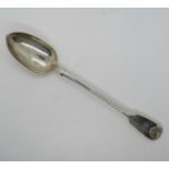 13" silver HM basting spoon 154g