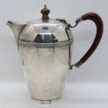 Fine Art Deco silver HM heavy gauge coffee pot 22.76oz