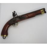 Manton flintlock pistol 16" by J Manton and Co. in excellent condition