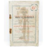 1919 Almanac of Alnwick Military Edition - very rare