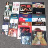 Collection of 1970's 80's and 90' LPs and singles and CDs - Some rare Queen materials including Live