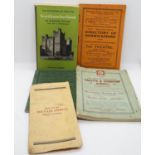 1931 Alnwick and County Almanac Map of the Milvain Percy Hunt 2x 1930's Berwick directories and a