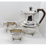 Fully HM Sheffield silver coffee set Excellent condition 1086g total weight