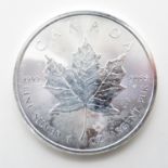 Canada Maple Leaf fine silver 1oz $5 2017