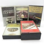 Collection of four tapes Beatles 1962-1966, Deep Purple, Pink Floyd, The Doors and Leonard Cohan