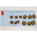 Collection of early Fusiliers buttons