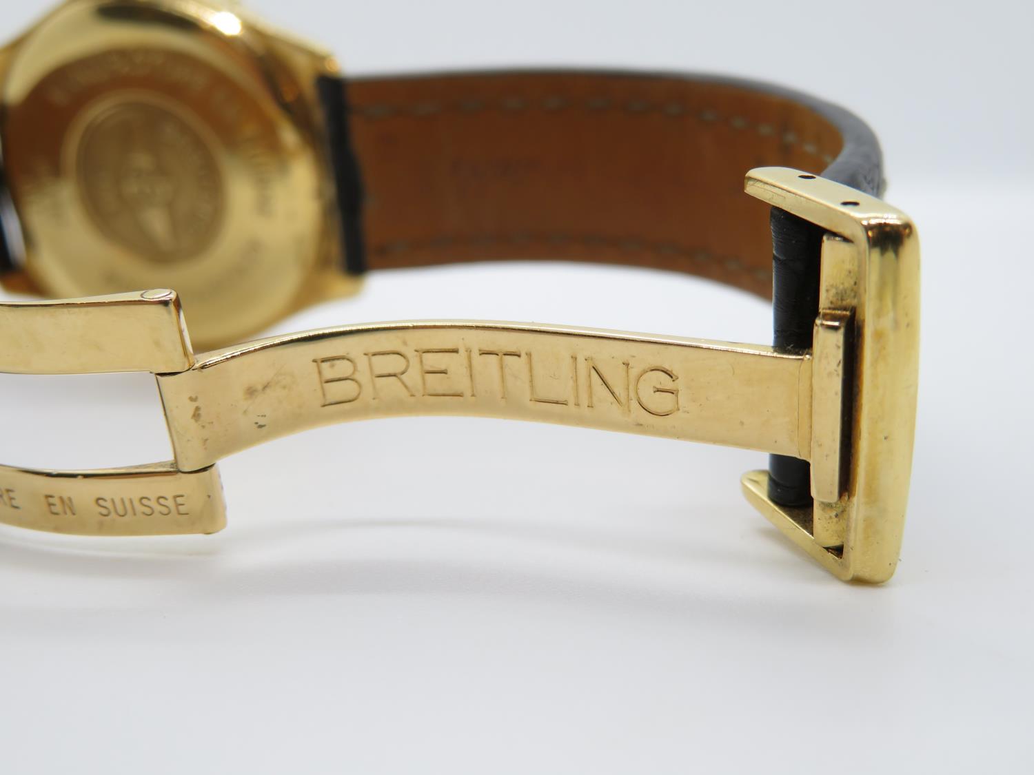 Breitling Aerospace 18ct gold watch with box and paperwork - good condition and fully working - Image 6 of 6