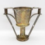 Fine arts and crafts HM silver Chester 1913 goblet 310g 6"