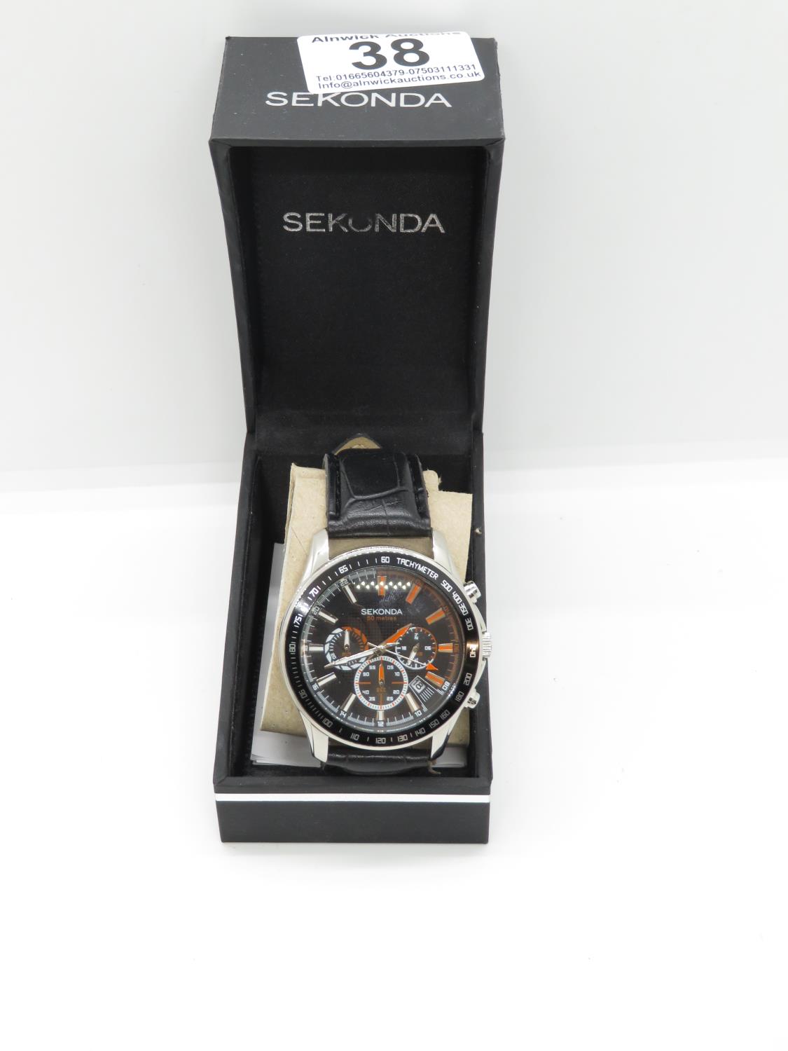 Sekonda 50m dive watch with box and paperwork - as new condition - Image 4 of 4