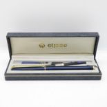 Elysee fountain pen with spare inkwell and cartridge ready - as new condition - boxed