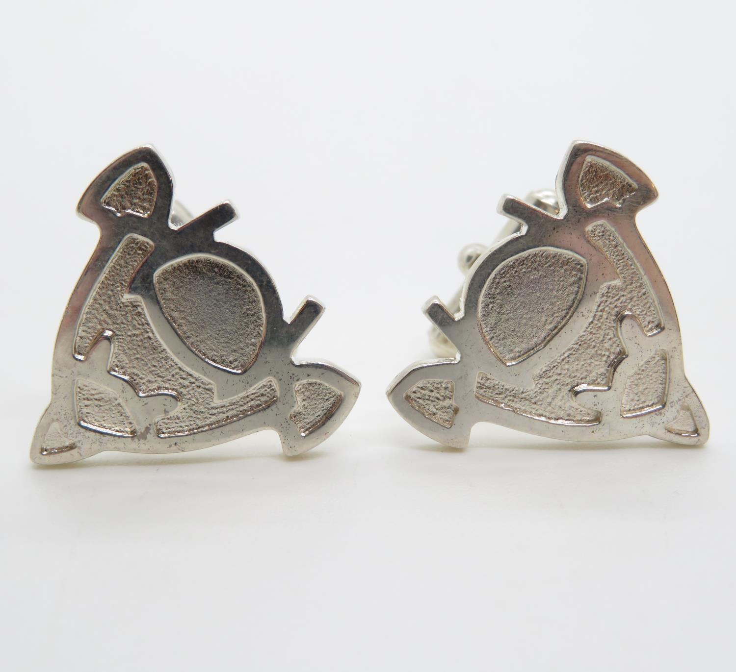 14g silver cufflinks