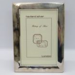 HM Haviland silver London picture frame 6" x 4" new in box