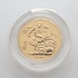 2003 proof full sovereign in case