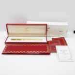 Cartier boxed as new fountain pen 18ct gold nib B65916 with box and original paperwork