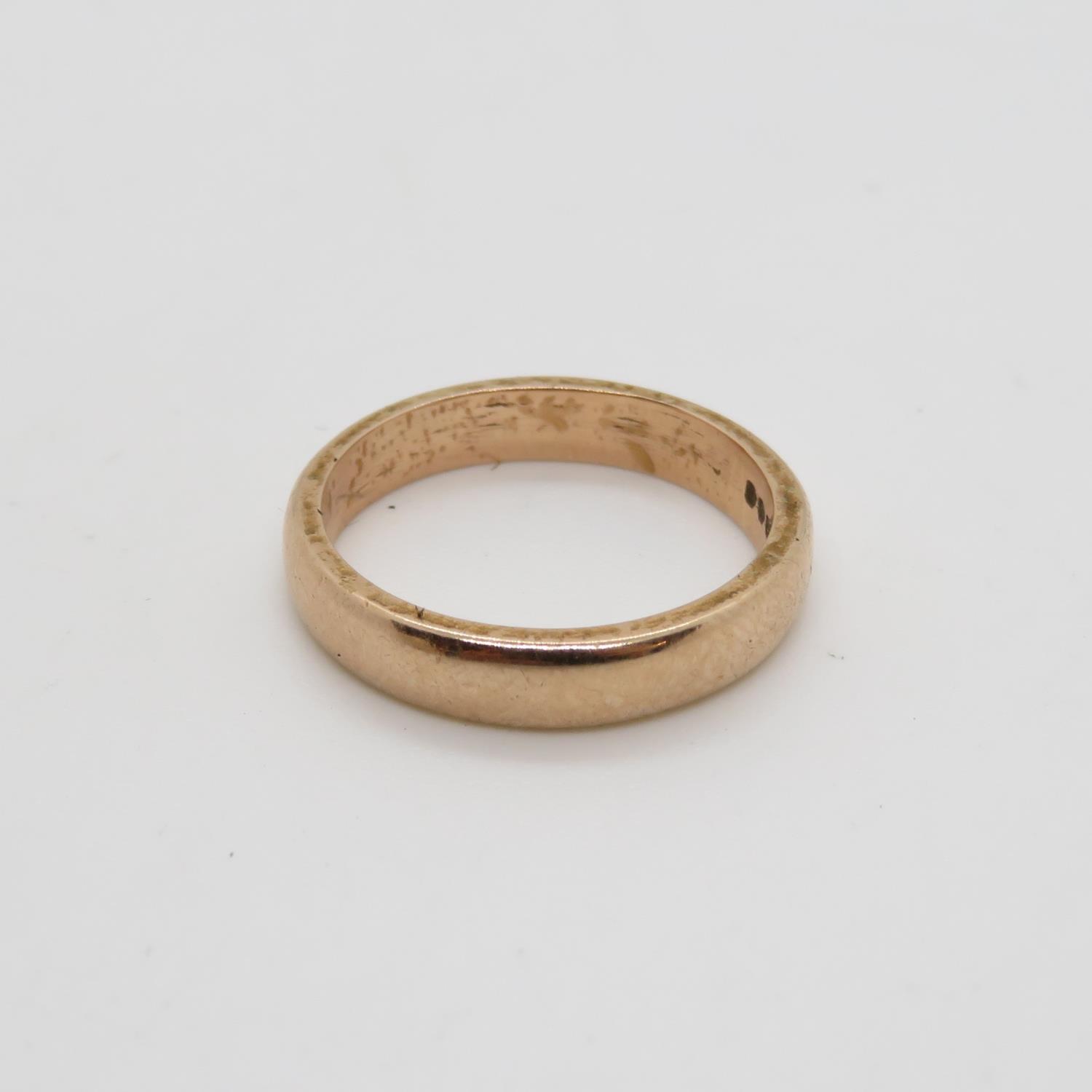 2.8g rose 9ct gold ring size J - Image 2 of 3