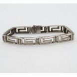 Byzantine style silver bracelet large size 22g