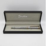 Stratton fountain pen with erodium nib in as new condition with box