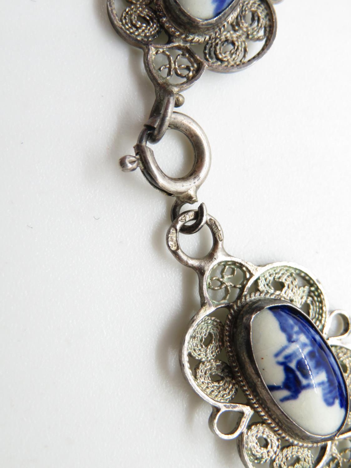 835 stamped silver windmill bracelet12.2g - Image 4 of 4