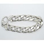 HM 925 silver heavy bracelet weight 81.5g 9.5" long