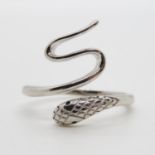 Silver snake ring